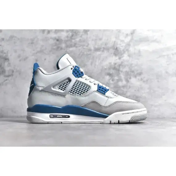 Air Jordan 4 Retro "Military Blue" 2024 — Off-White / Military Blue / Neutral Grey