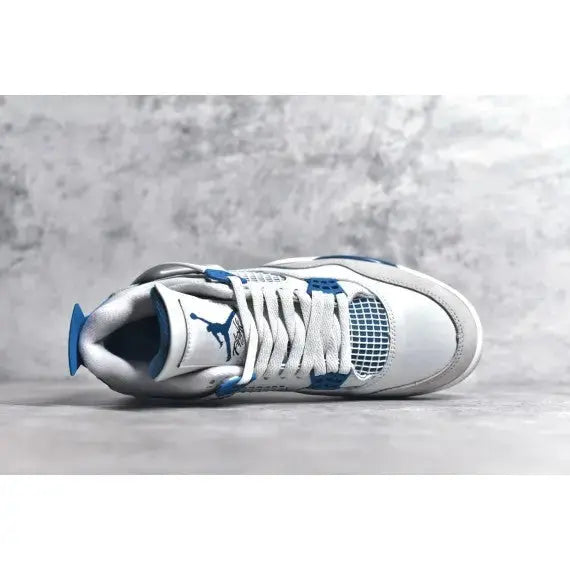 Air Jordan 4 Retro "Military Blue" 2024 — Off-White / Military Blue / Neutral Grey