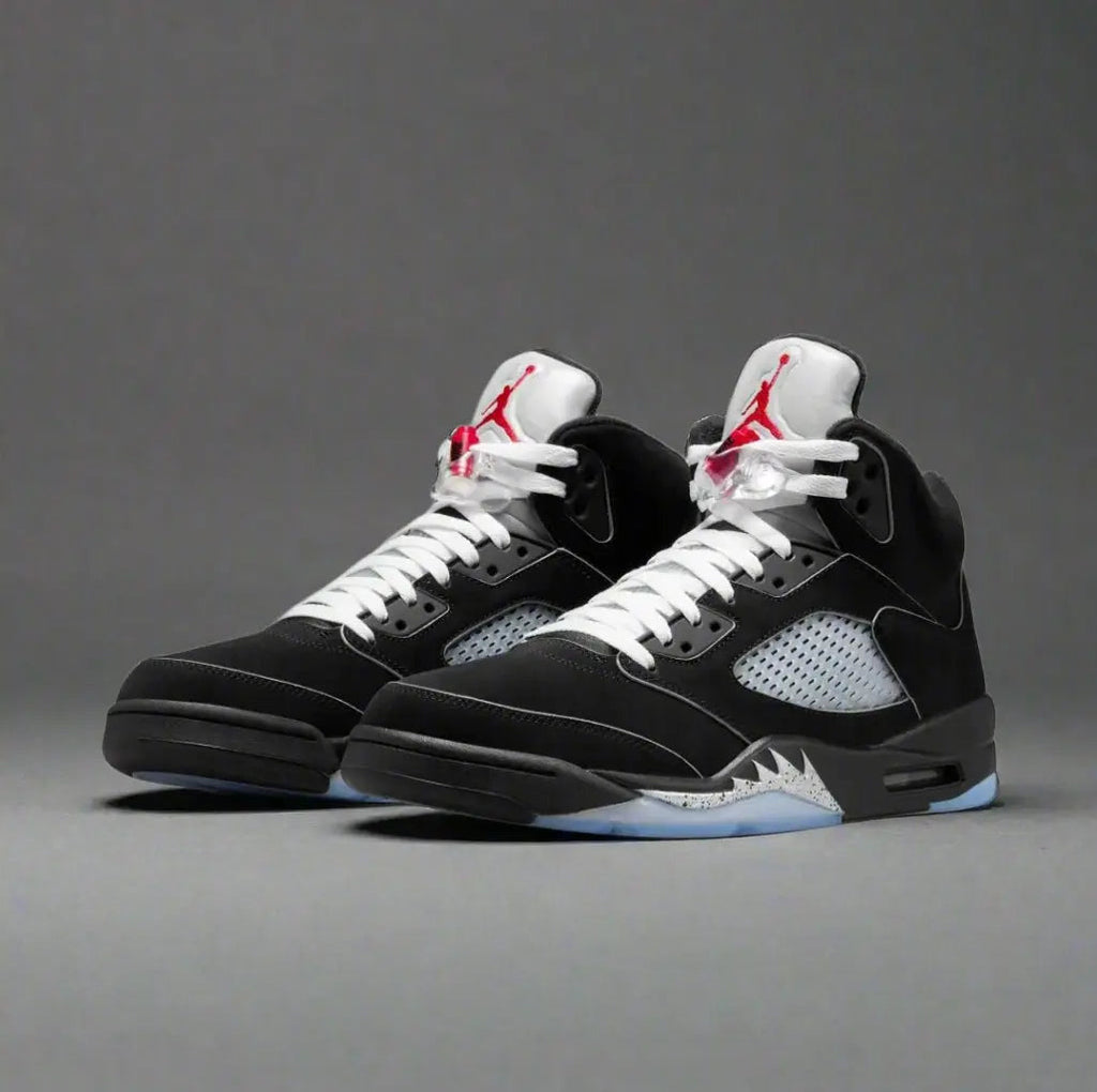 Air Jordan 5 Retro "Black Metallic" 2016 — Black / Fire Red / Metallic Silver