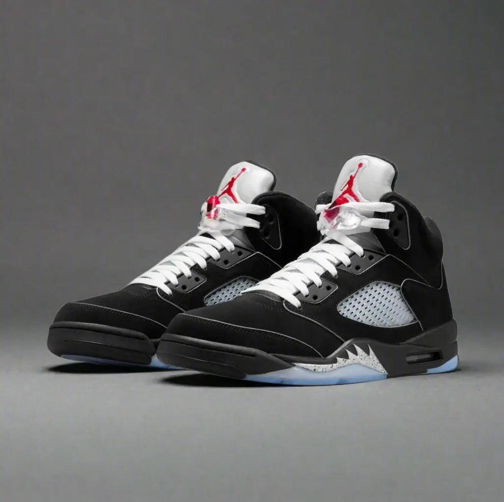 Air Jordan 5 Retro "Black Metallic" 2016 — Black / Fire Red / Metallic Silver